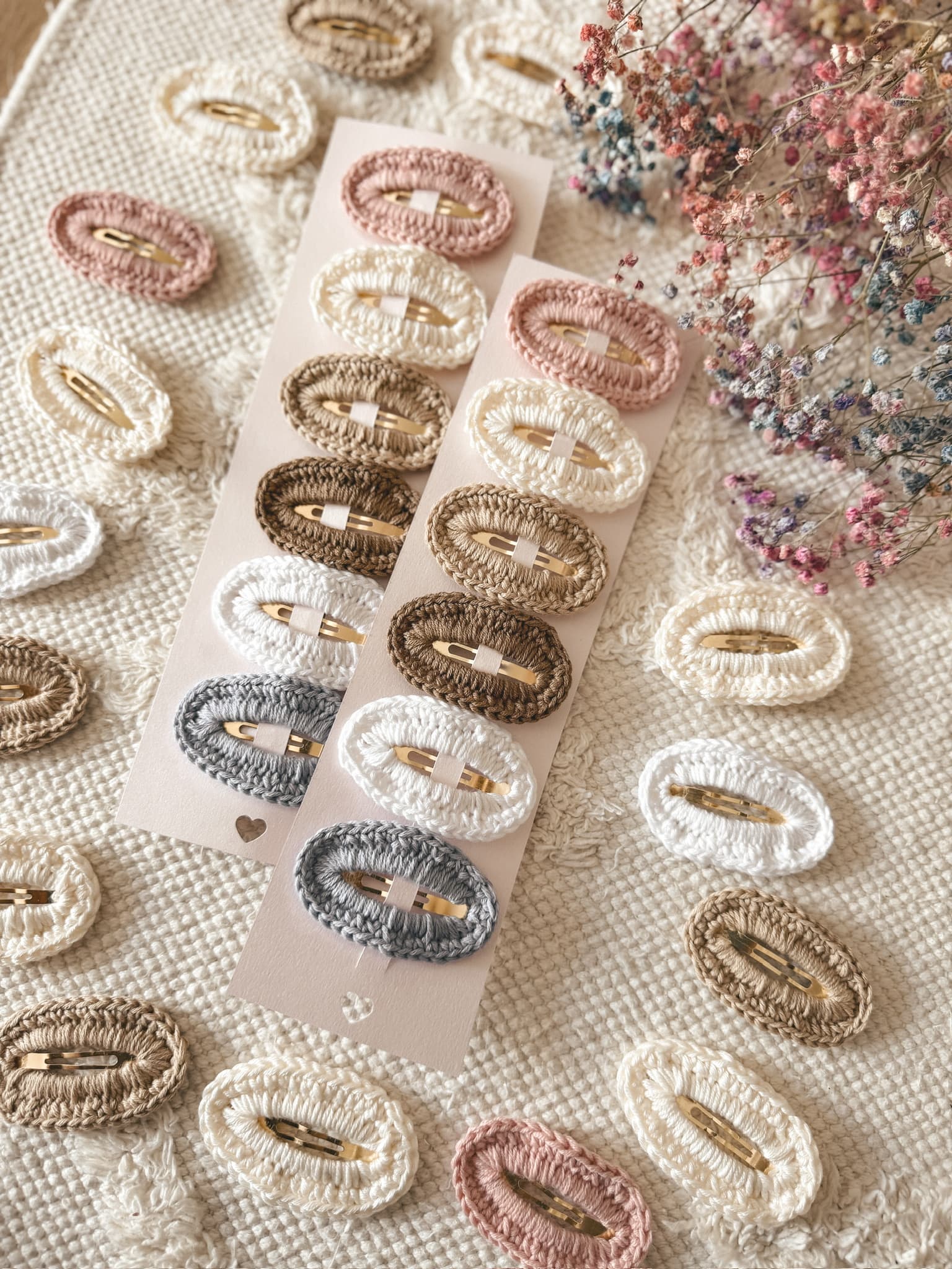 Pastel Daily Crochet Clips SET