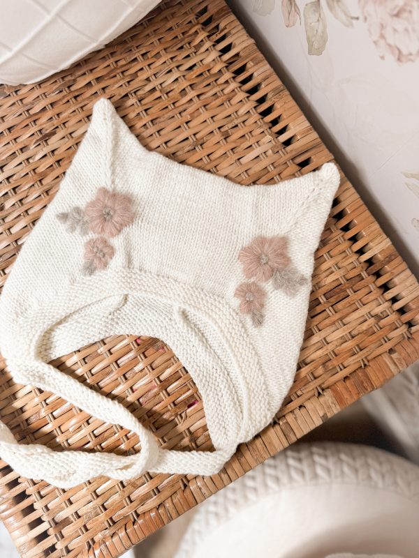 KITTEN MERINO haft FLORAL cream