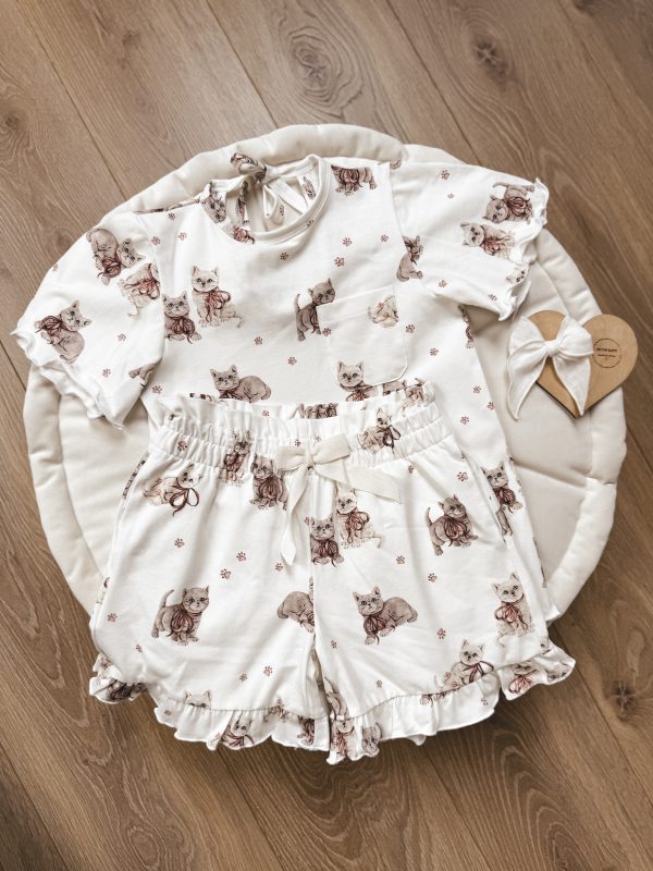 Komplet letni Kittens cream
