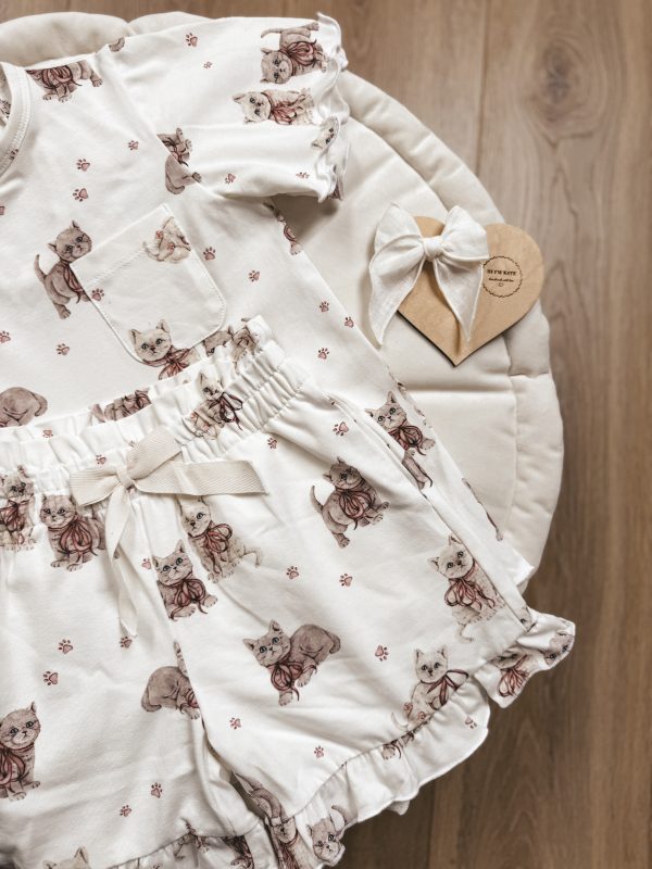Komplet letni Kittens cream