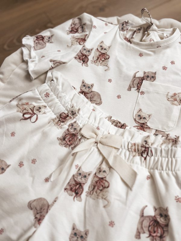 Komplet letni Kittens cream