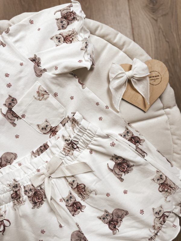 Komplet letni Kittens cream
