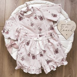Komplet letni Kittens powder pink