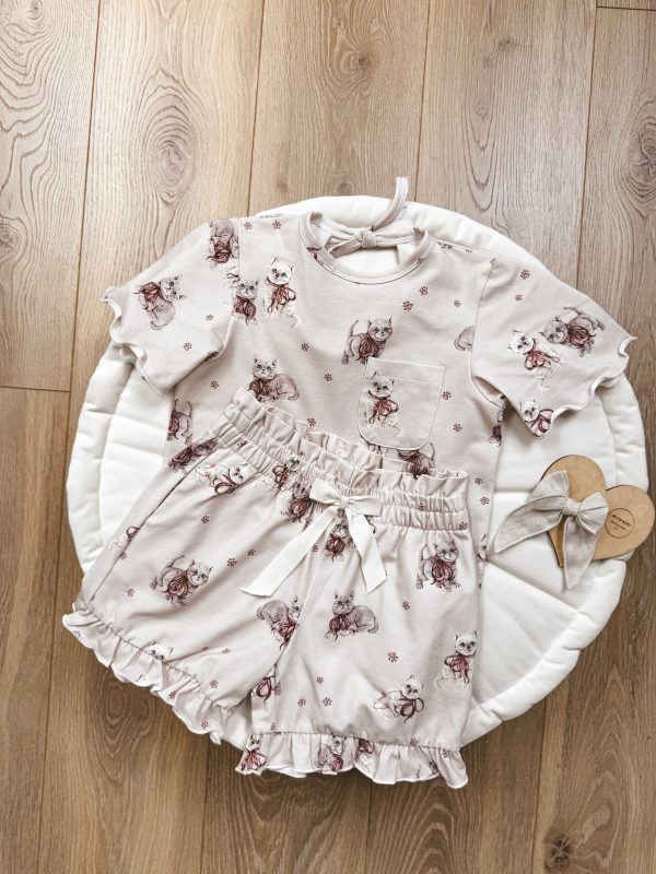 Komplet letni Kittens beige