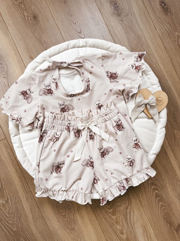Komplet letni Kittens beige