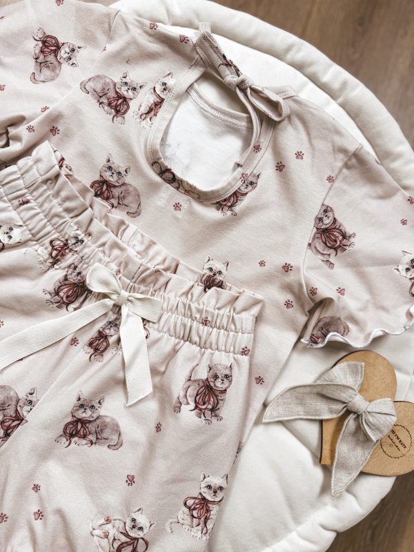 Komplet letni Kittens beige