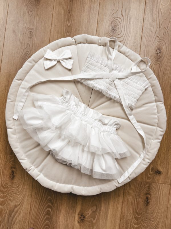 Opalacz bloomers spódniczka i top z tiulem