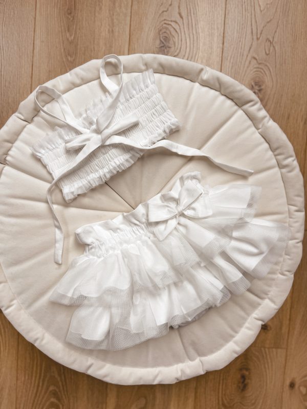 Opalacz bloomers spódniczka i top z tiulem