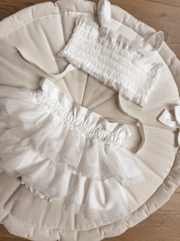 Opalacz bloomers spódniczka i top z tiulem