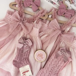 Princess Dusty pink bow